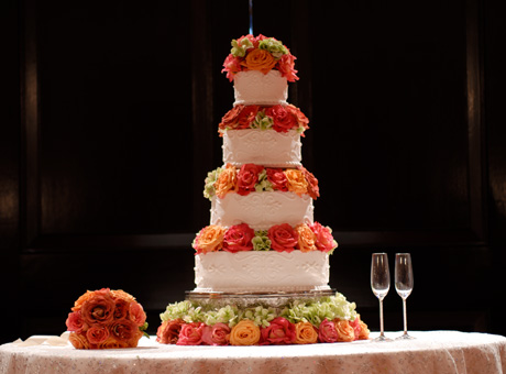 wedding cake flowers perla farms