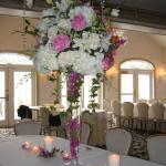 Roses,hydrangeas,Ivy centerpieces.
order your wedding flowers from perla farms save money doing your wedding flowers.